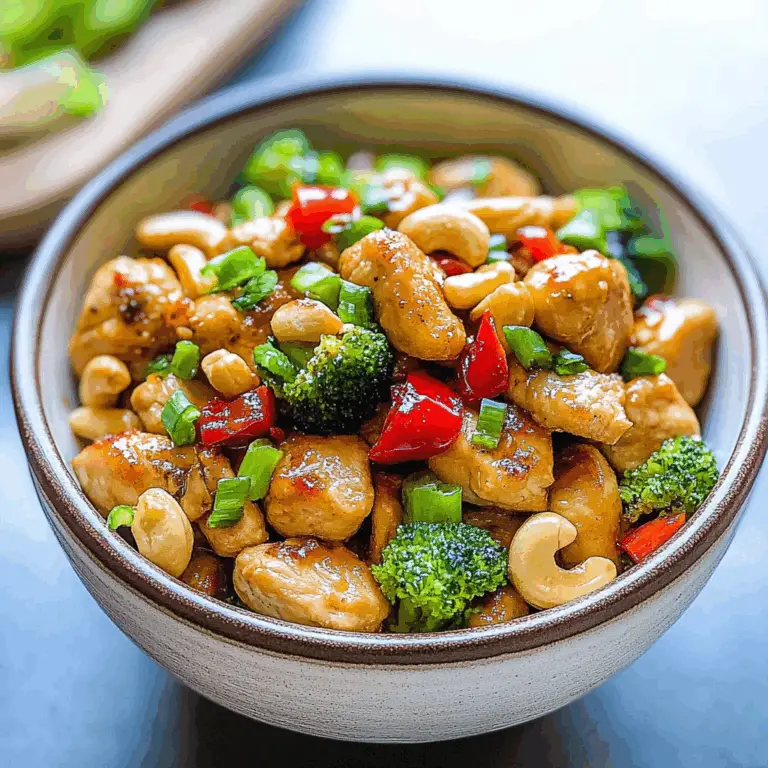 Irresistible Cashew Chicken: A Flavor Explosion Recipe