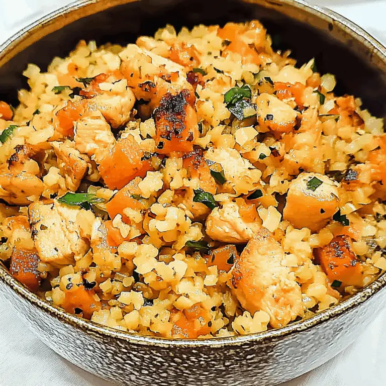 Irresistible Cauliflower Rice Stir Fry with Garlic Butter Chicken