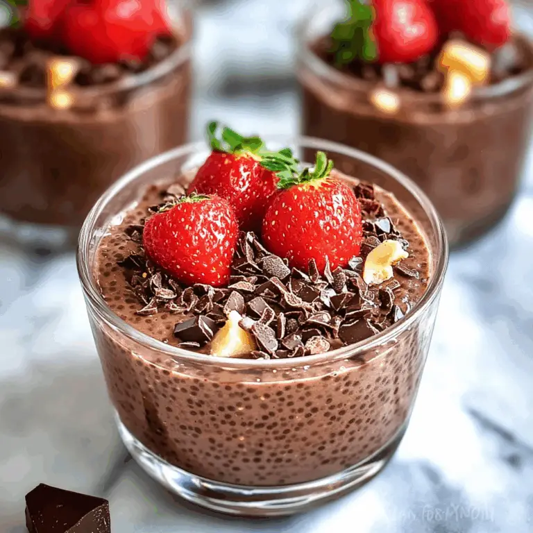 Decadent Chocolate Chia Pudding Recipe to Delight You