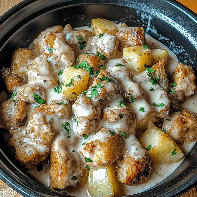 Irresistible Crockpot Garlic Parmesan Chicken and Potatoes