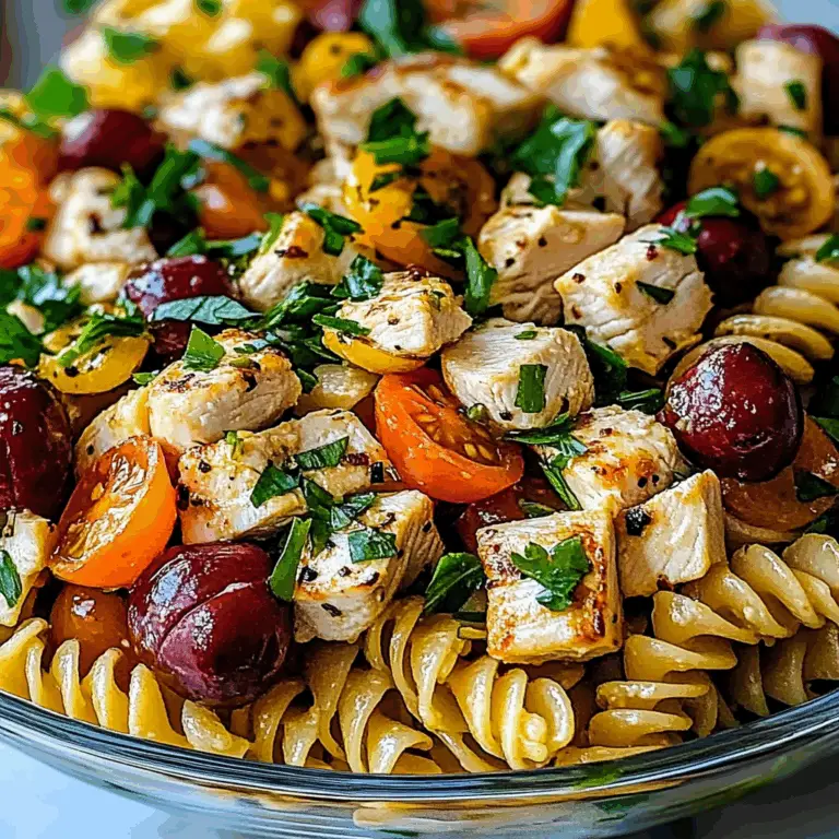 10-Minute Delicious Healthy Chicken Pasta Salad Recipe