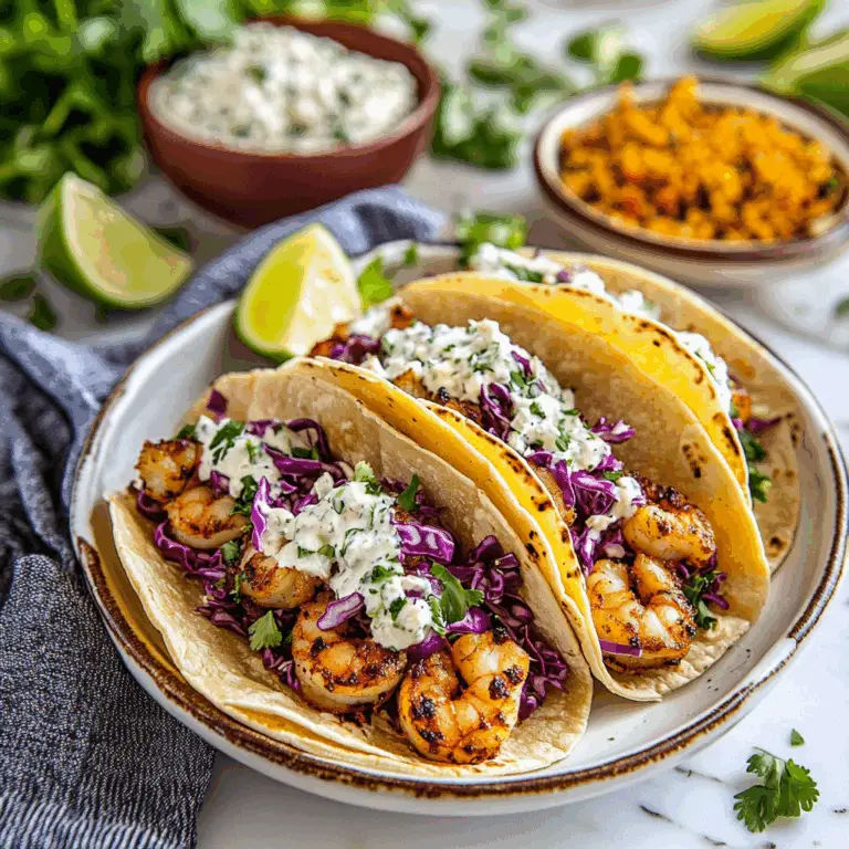 Mouthwatering Easy Shrimp Tacos With Slaw Recipe