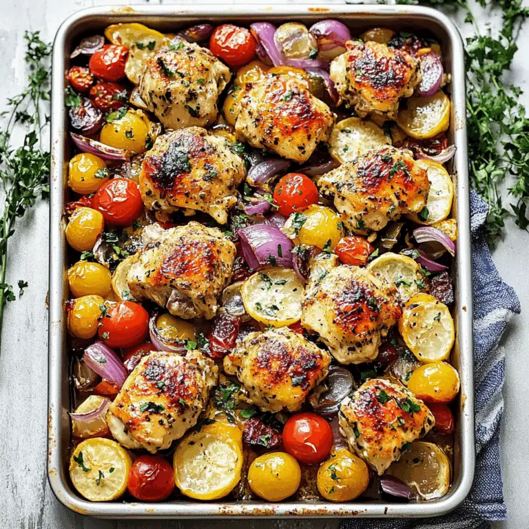Delicious Greek Sheet Pan Chicken Recipe for Easy Dinners