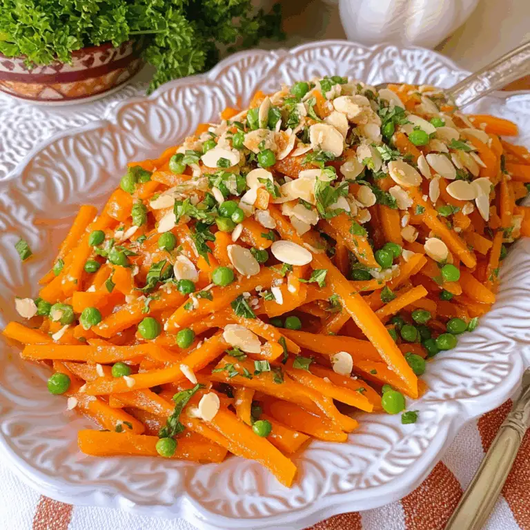 Delightful Julienned Carrots in Almond Butter Sauce