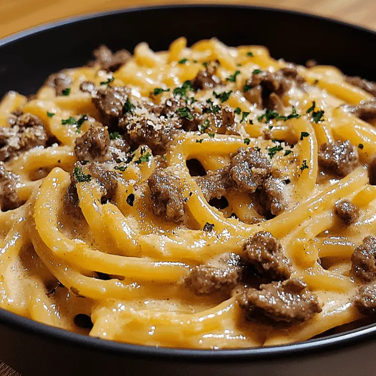 Irresistible One-Pot Creamy Beef and Garlic Butter Pasta
