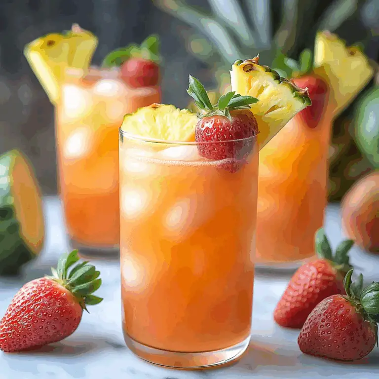 Refreshing Pineapple Strawberry Agua Fresca Recipe