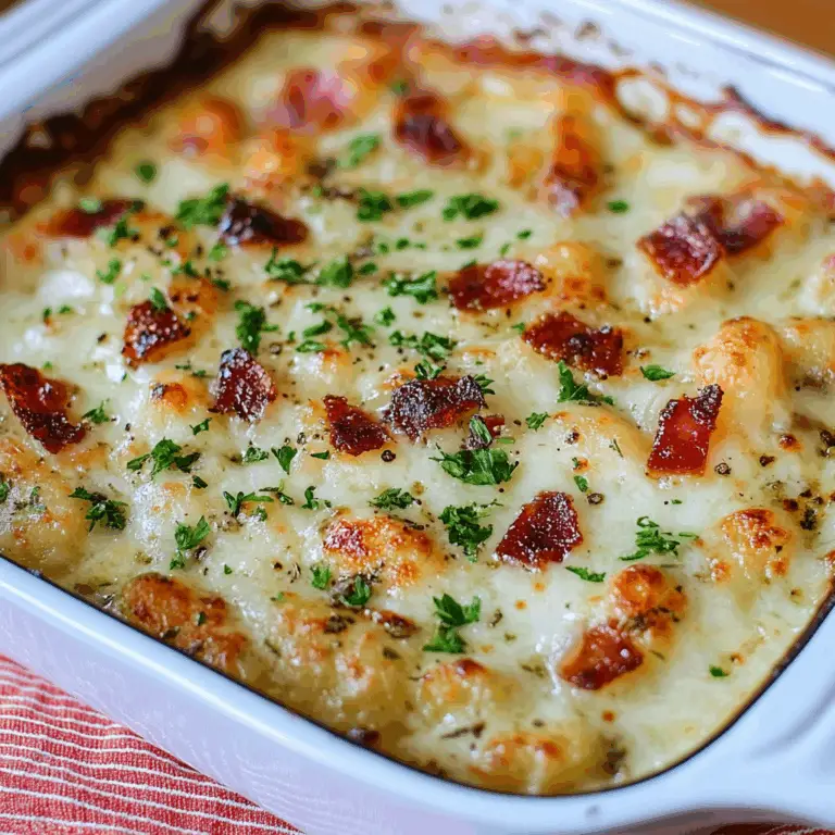 Irresistible Yummy Cheese Chicken Gnocchi Bake Recipe