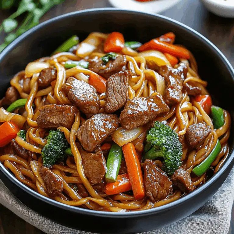 Irresistible Beef Lo Mein with Tender Sirloin & Veggies