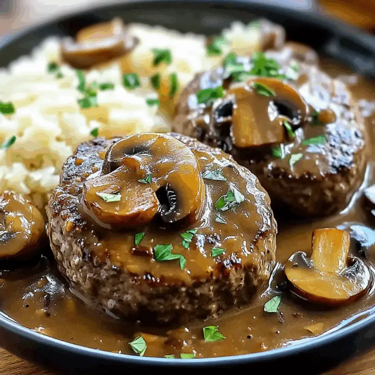 Irresistible Bobby Flay Salisbury Steak with Mushroom Gravy
