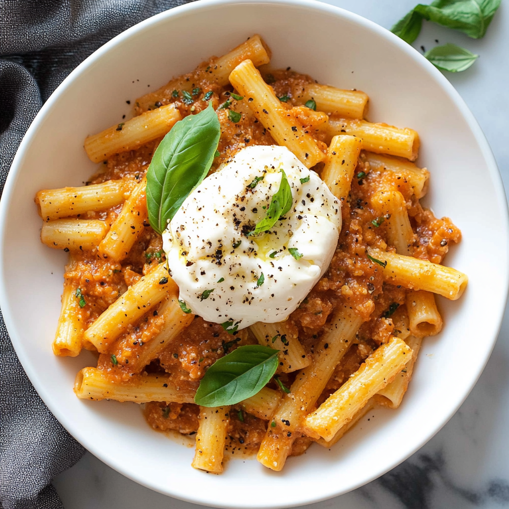 Creamy Burrata Pasta: A Flavor-Packed Delight