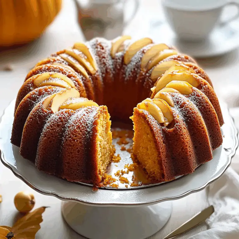 Irresistible Delicious Apple Pumpkin Bundt Cake Recipe