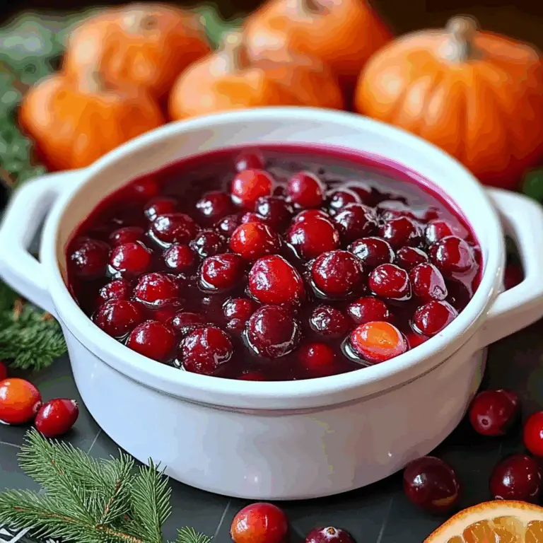 Easy Cranberry Sauce Recipe: A Festive Flavor Delight