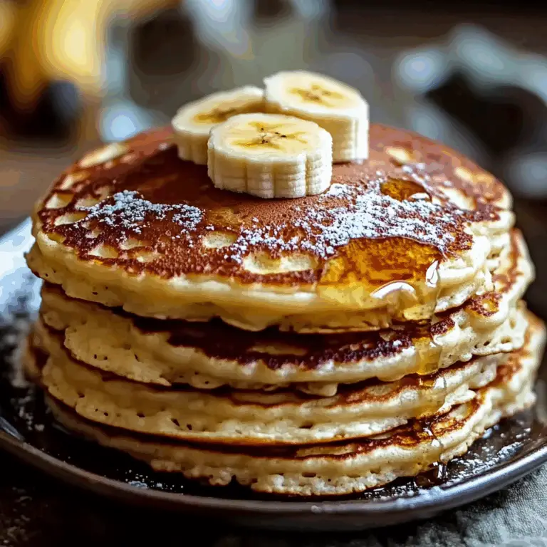Fluffy Banana Cottage Cheese Pancakes - Irresistible Recipe