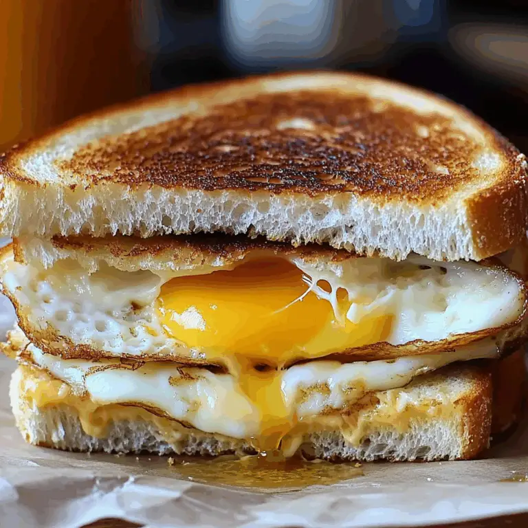 Mouthwatering Fried Egg Grilled Cheese Sandwich Recipe