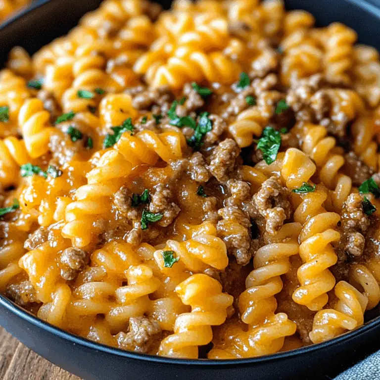 Delicious Ground Beef Pasta Recipe for Cozy Family Dinners
