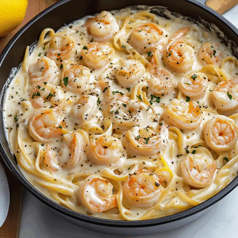 Indulgent Shrimp Alfredo: A Creamy Comfort Dish Recipe