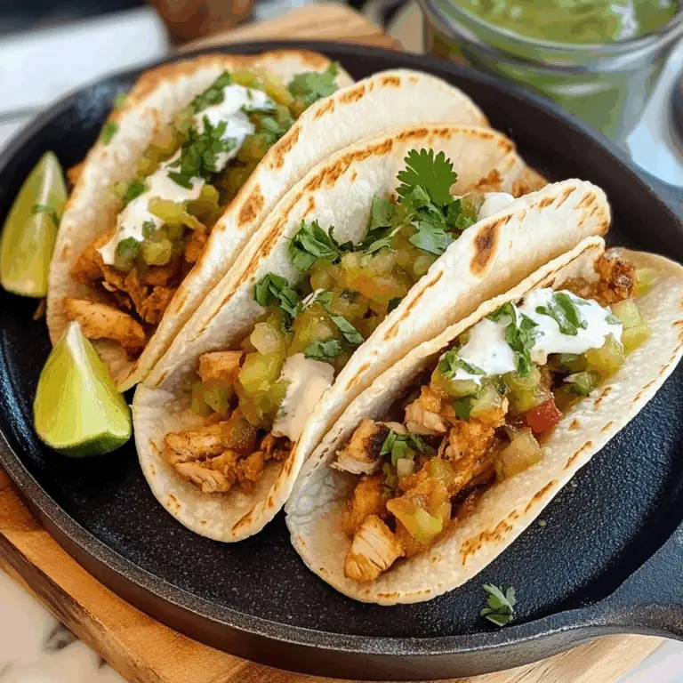 The Best Chicken Skillet Tacos: 30-Minute Recipe Delight
