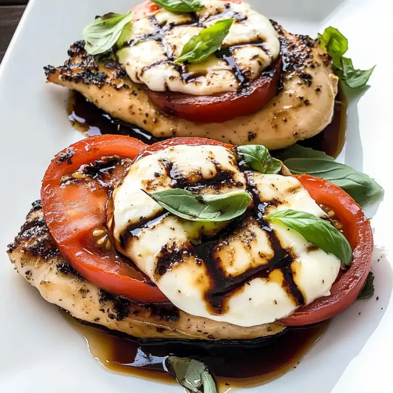 Caprese Grilled Chicken with Balsamic Reduction Recipe