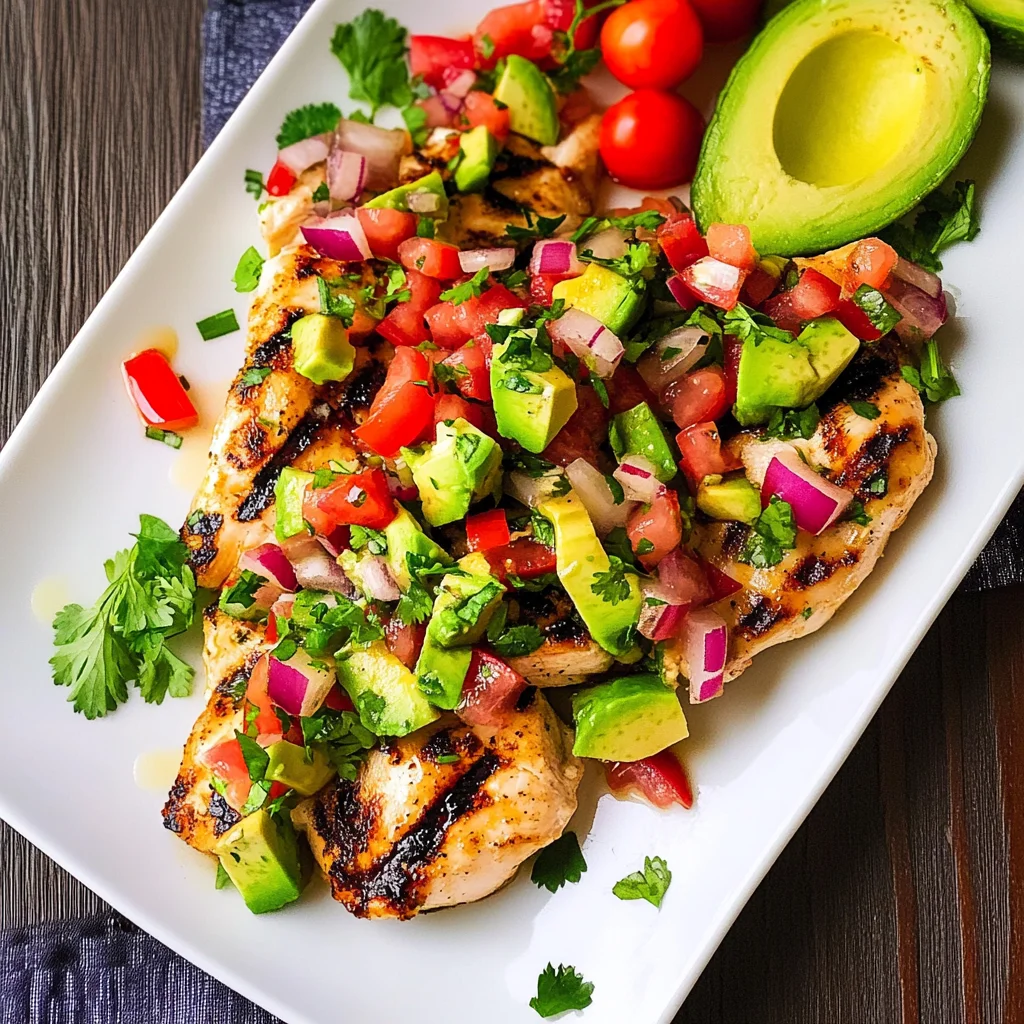Cilantro-Lime Chicken with Avocado Salsa