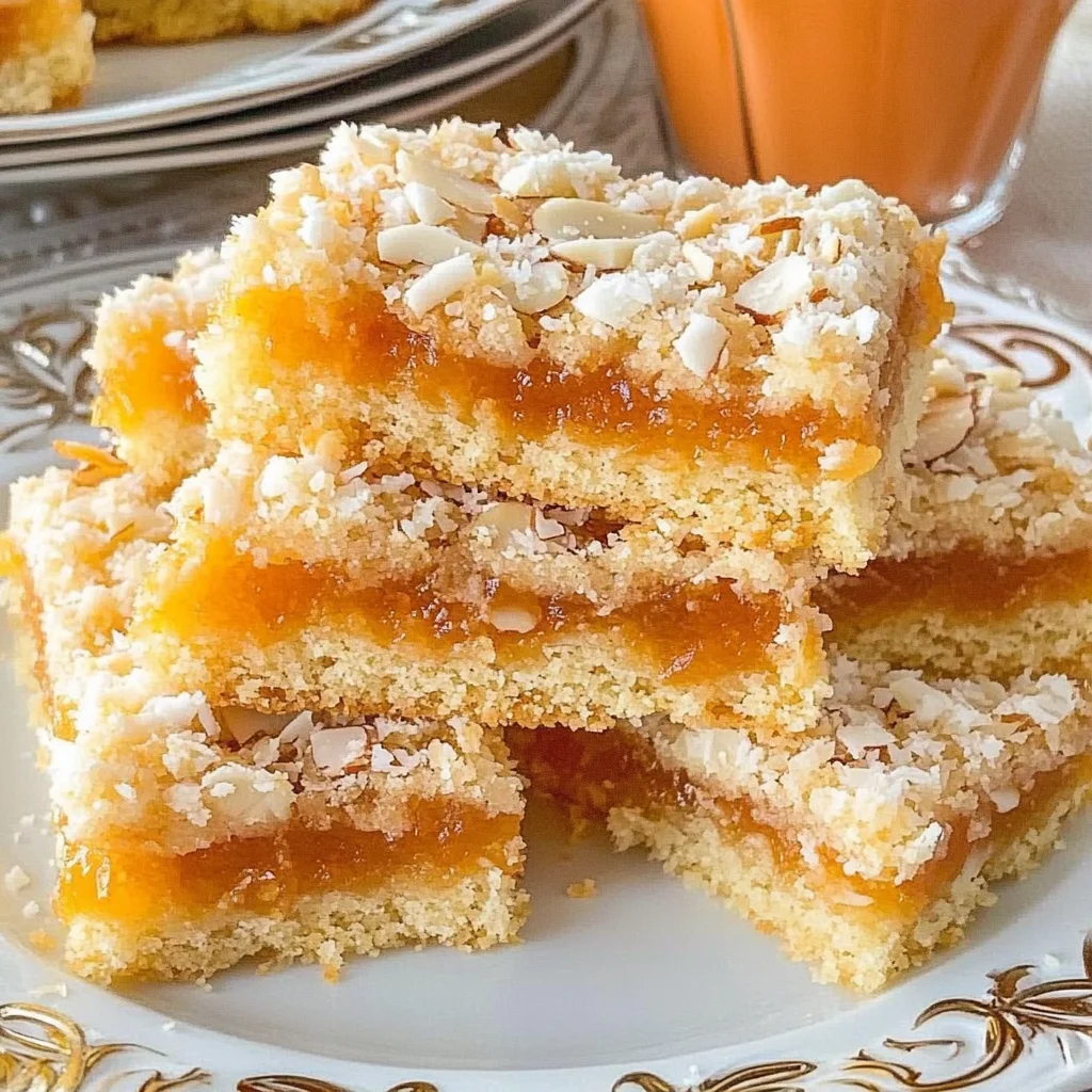 Coconut Apricot Bars Recipe