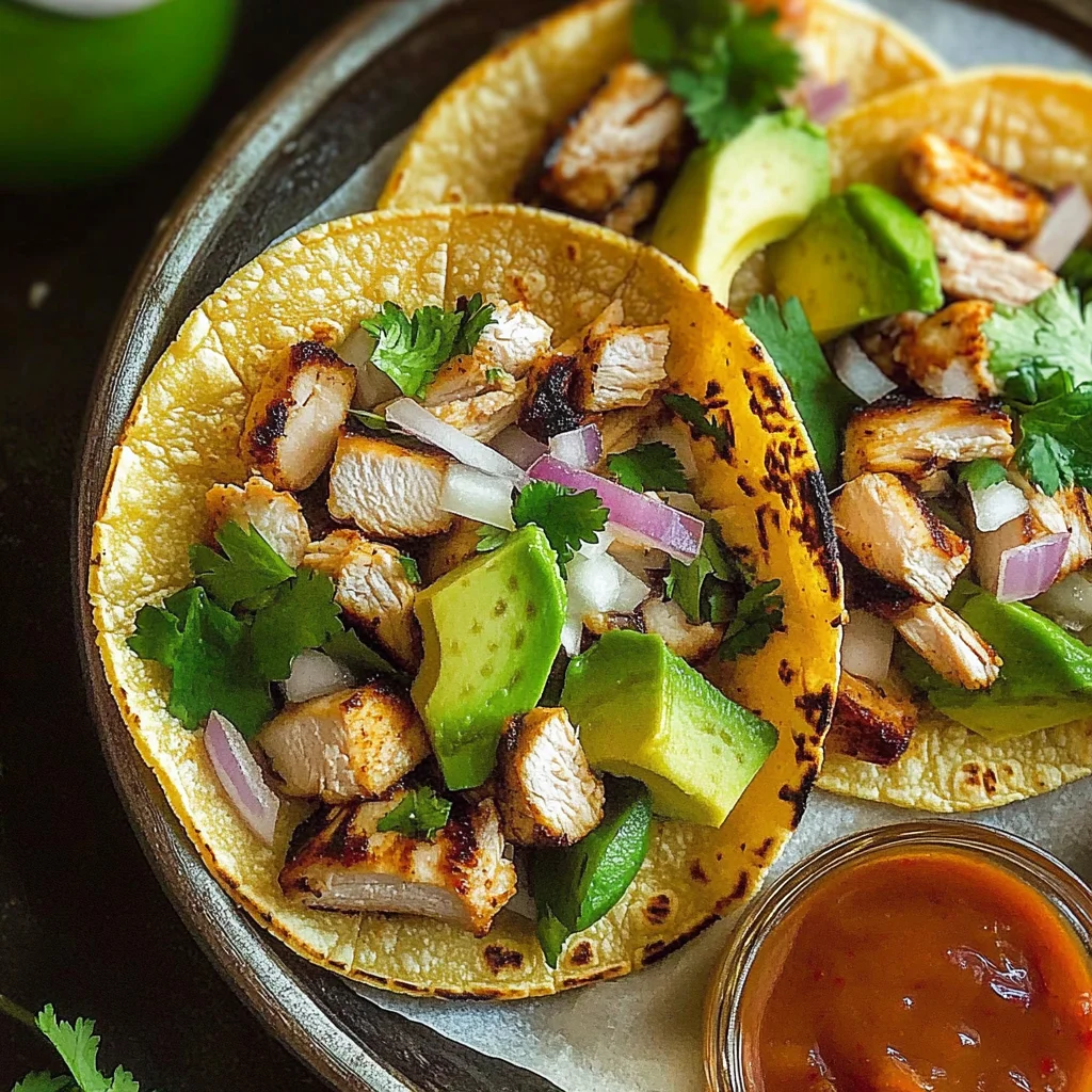Grilled Chicken Street Tacos