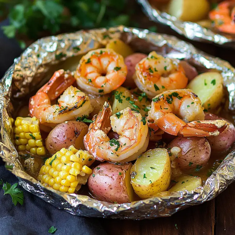 Grilled Shrimp Boil Packets