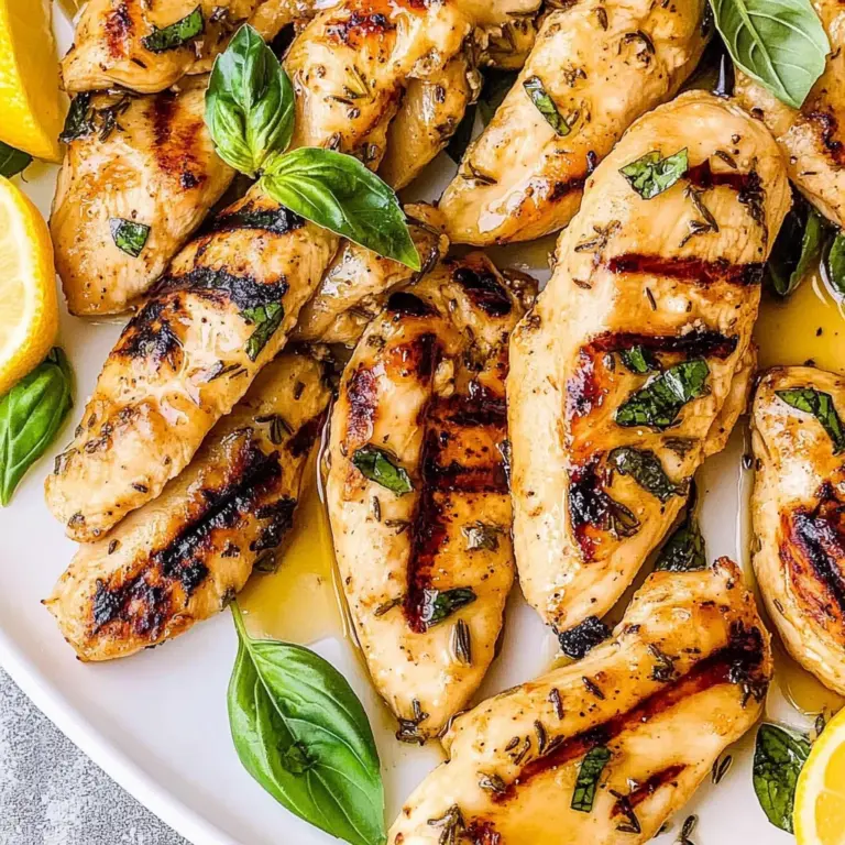 Lemon Rosemary Grilled Chicken Tenders