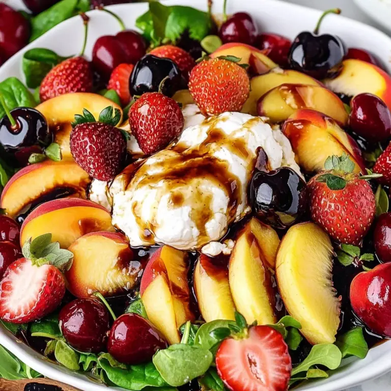 Peach Burrata Salad