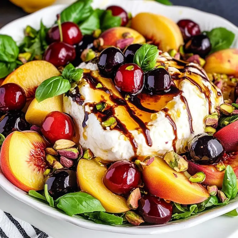 Peach Burrata Salad
