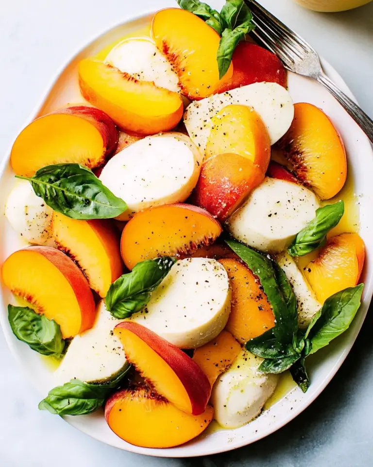 Peach Caprese Salad