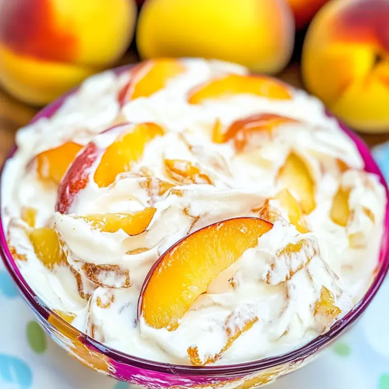 Peach Cheesecake Salad