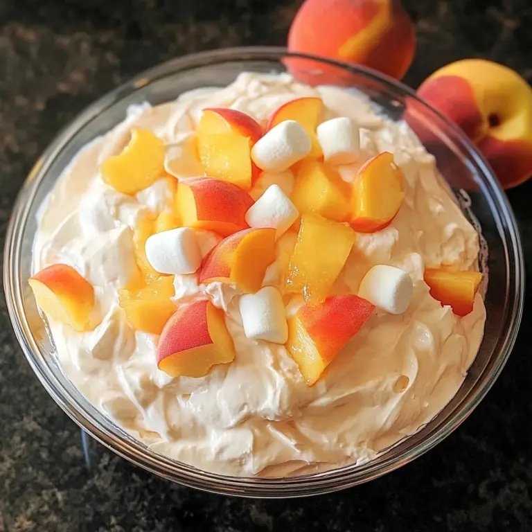 Peach Jello Fluff Salad Recipe
