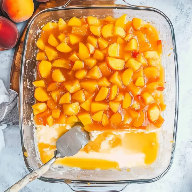Peach Pretzel Salad