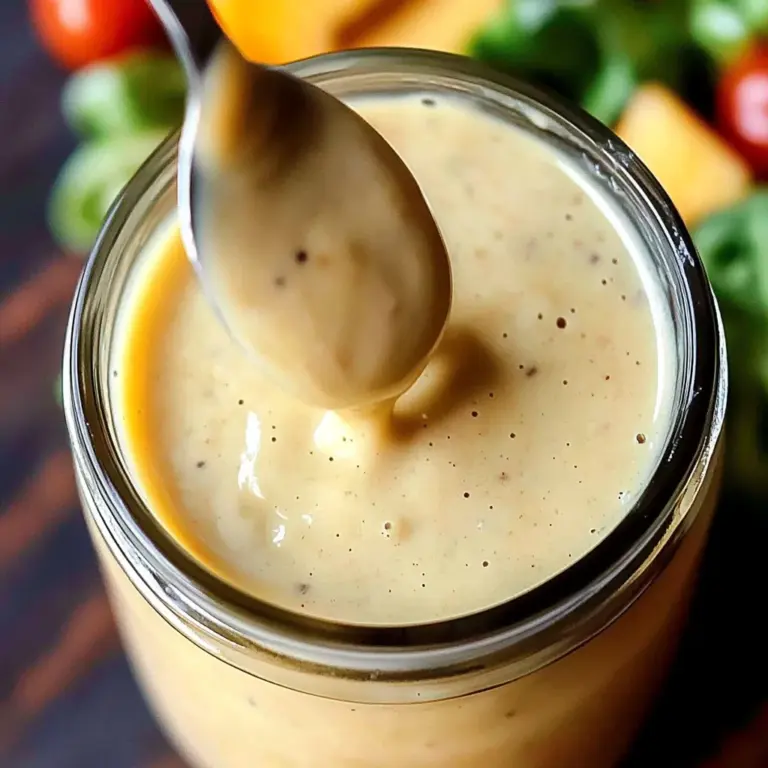 Peach Vinaigrette - Creamy Peach Salad Dressing