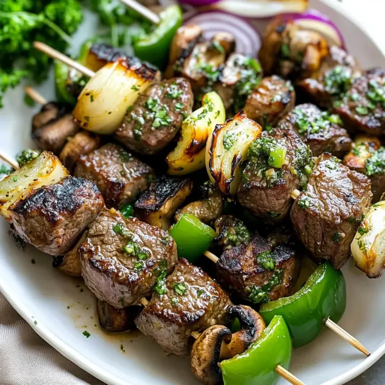 Steak Kabobs with Garlic Butter