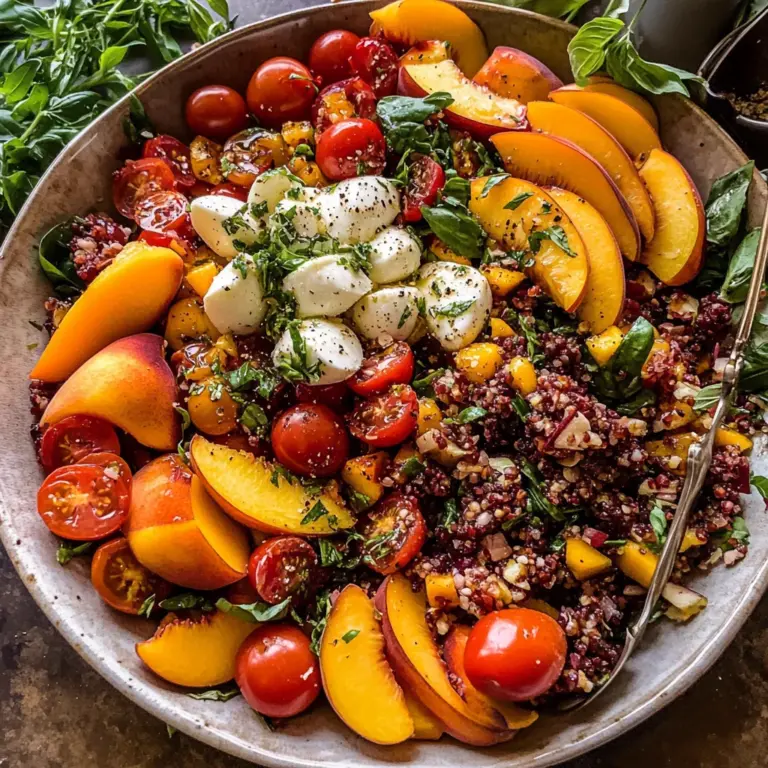 Summer Chopped Tomato Peach Salad