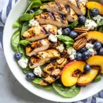 The Ultimate Grilled Peach Chicken Salad