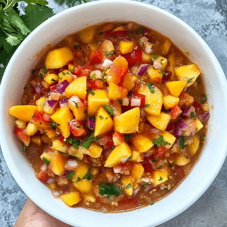 Peach Mango Salsa