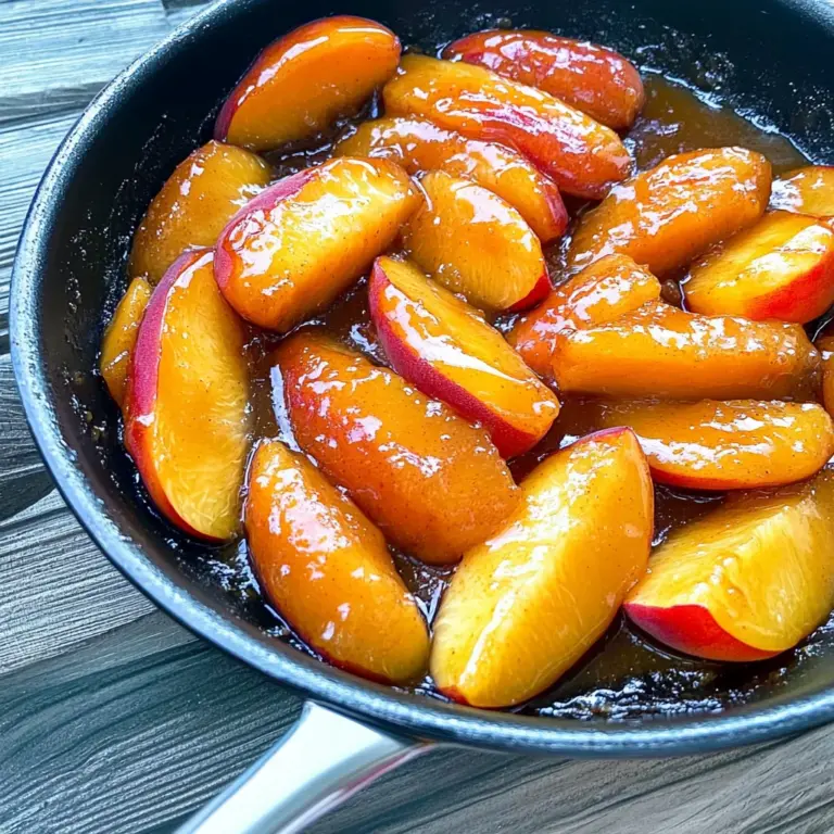 Caramelized Skillet Peaches