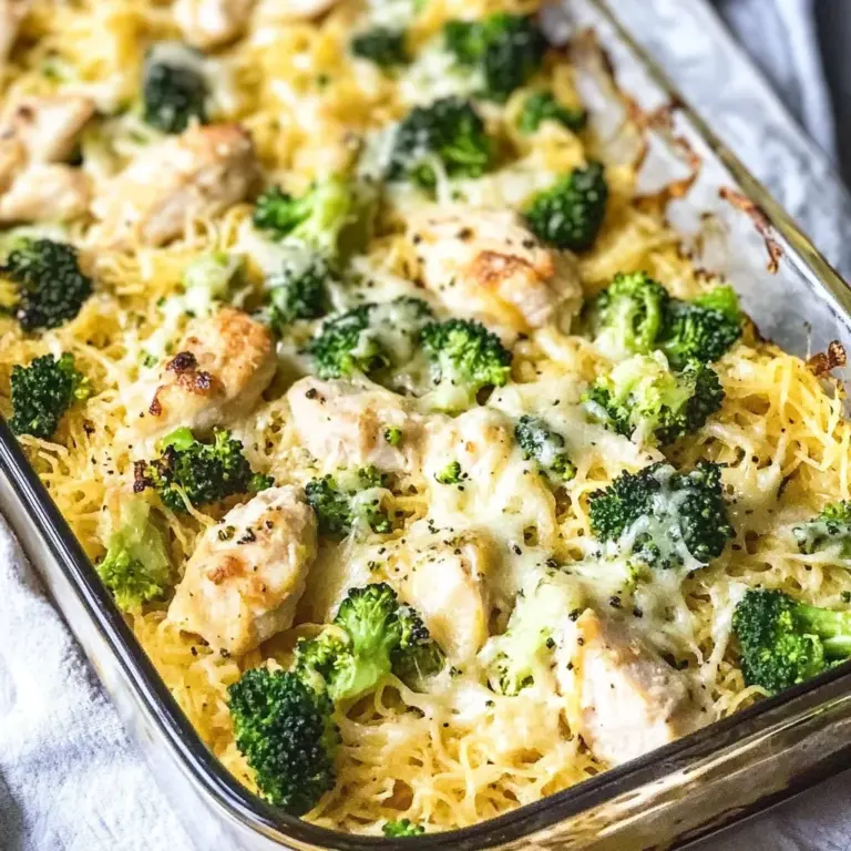 Chicken Alfredo Spaghetti Squash Casserole: Whole30, Paleo, Low Carb, GF