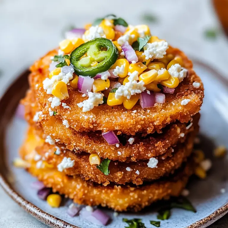 Fried Tomatoes with Corn Salsa