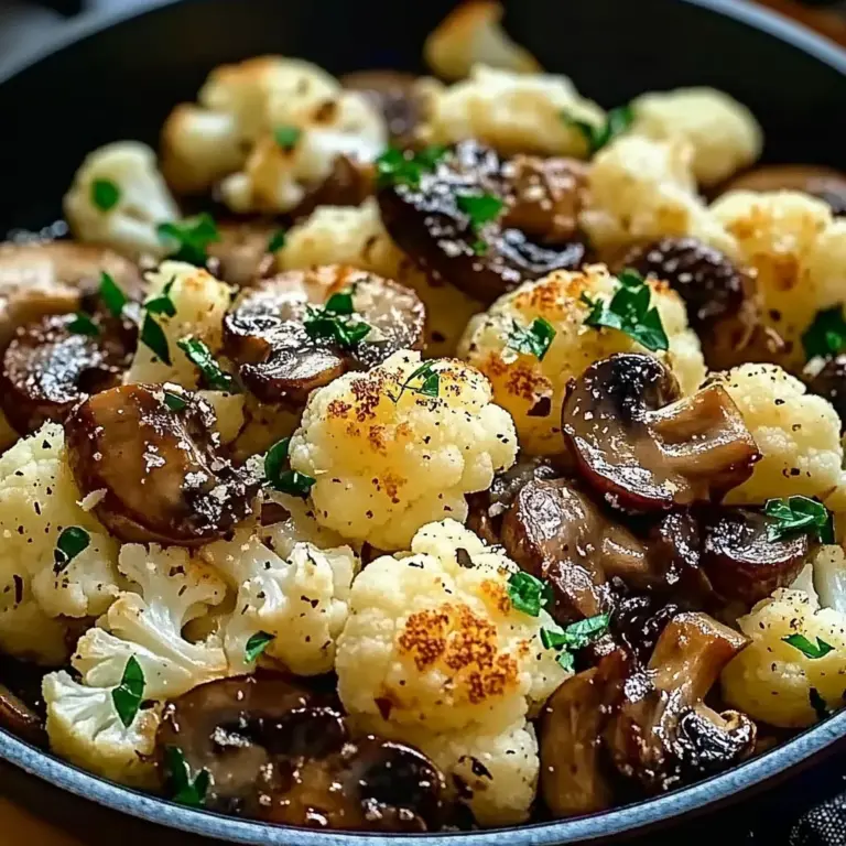 Garlic Cauliflower Mushroom Skillet: Quick & Delicious Dish