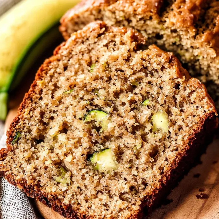 Healthy Zucchini Banana Bread