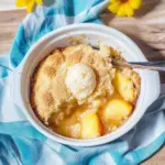 How to Make Peach Cobbler with Cake Mix