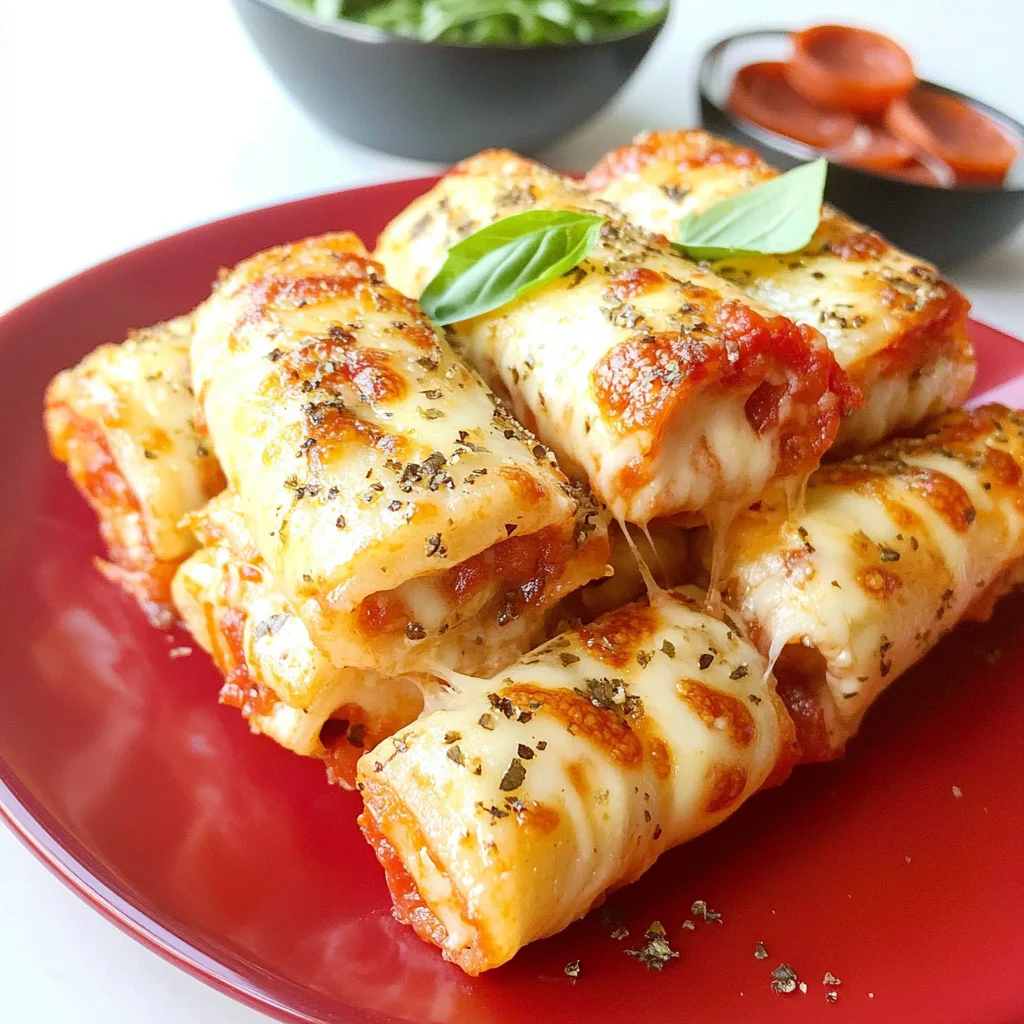 KETO PIZZA ROLL UPS