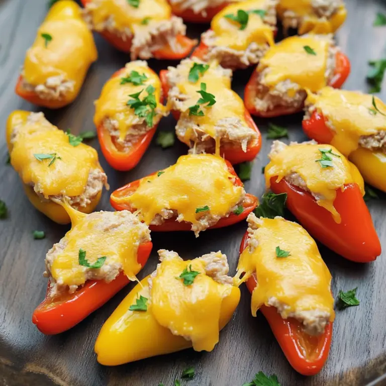 KETO TUNA MELT POPPERS RECIPE