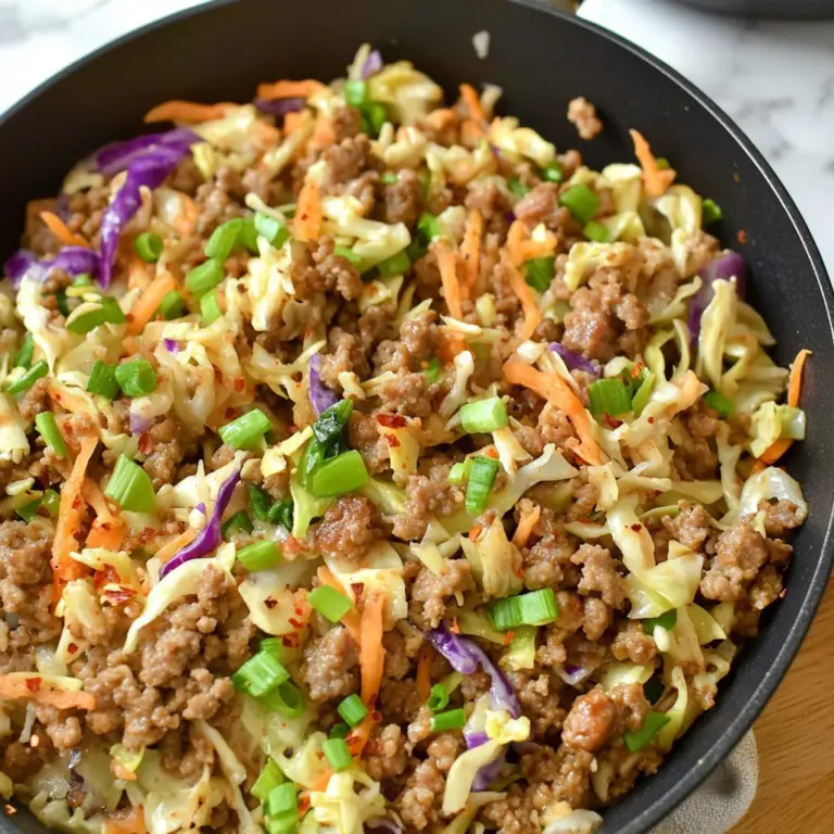 LOW-CARB EASY TO MAKE EGG ROLL IN A BOWL