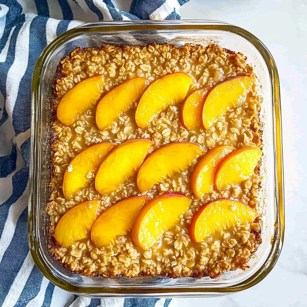 Peach Baked Oatmeal
