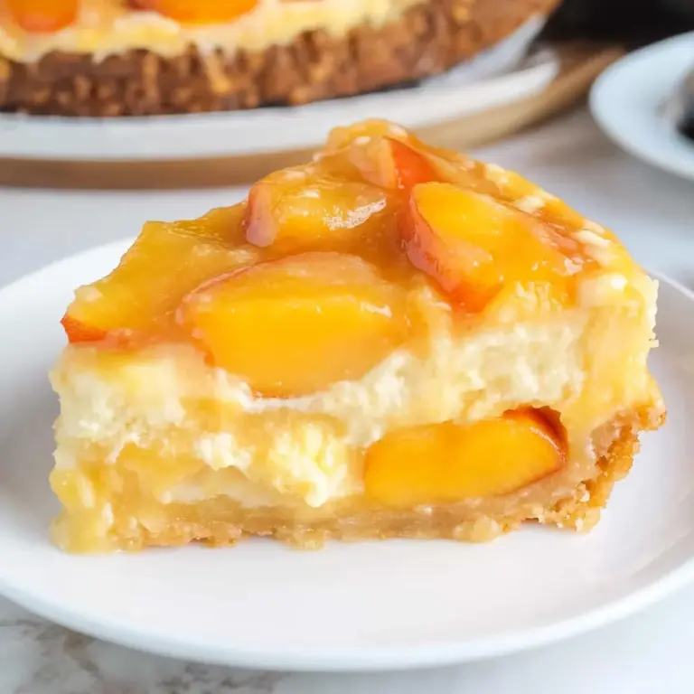 Peach Cobbler Cheesecake