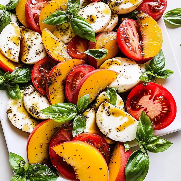 Peach Tomato Caprese Salad